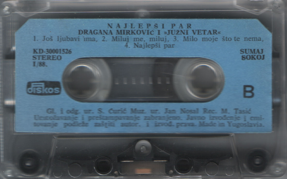 Dragana Mirkovic 1988 Najlepsi par b