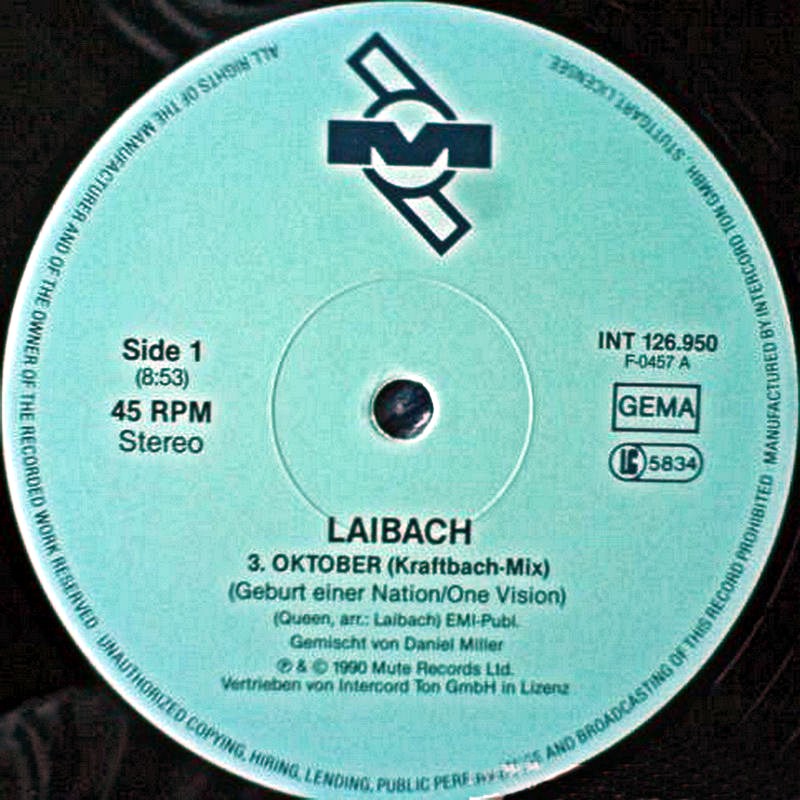 Laibach 1990 3 Oktober vinil 1