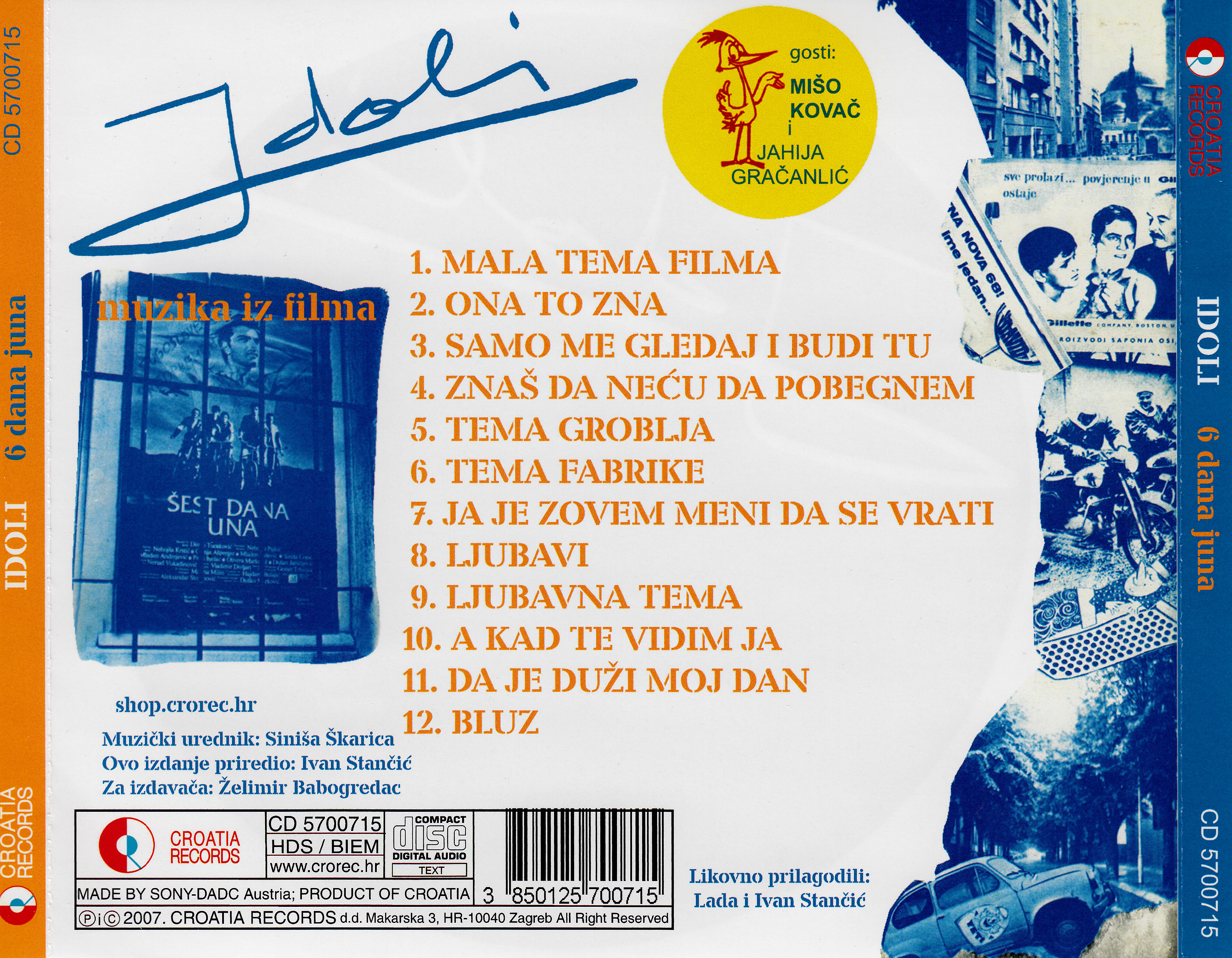 Idoli 1985 CD est dana juna zadnja