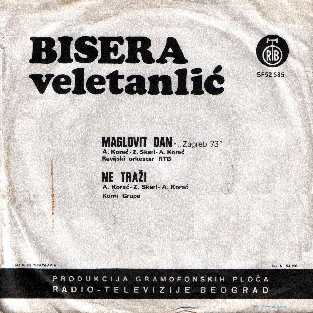 Bisera Veletanlic 1973 Maglovit dan b