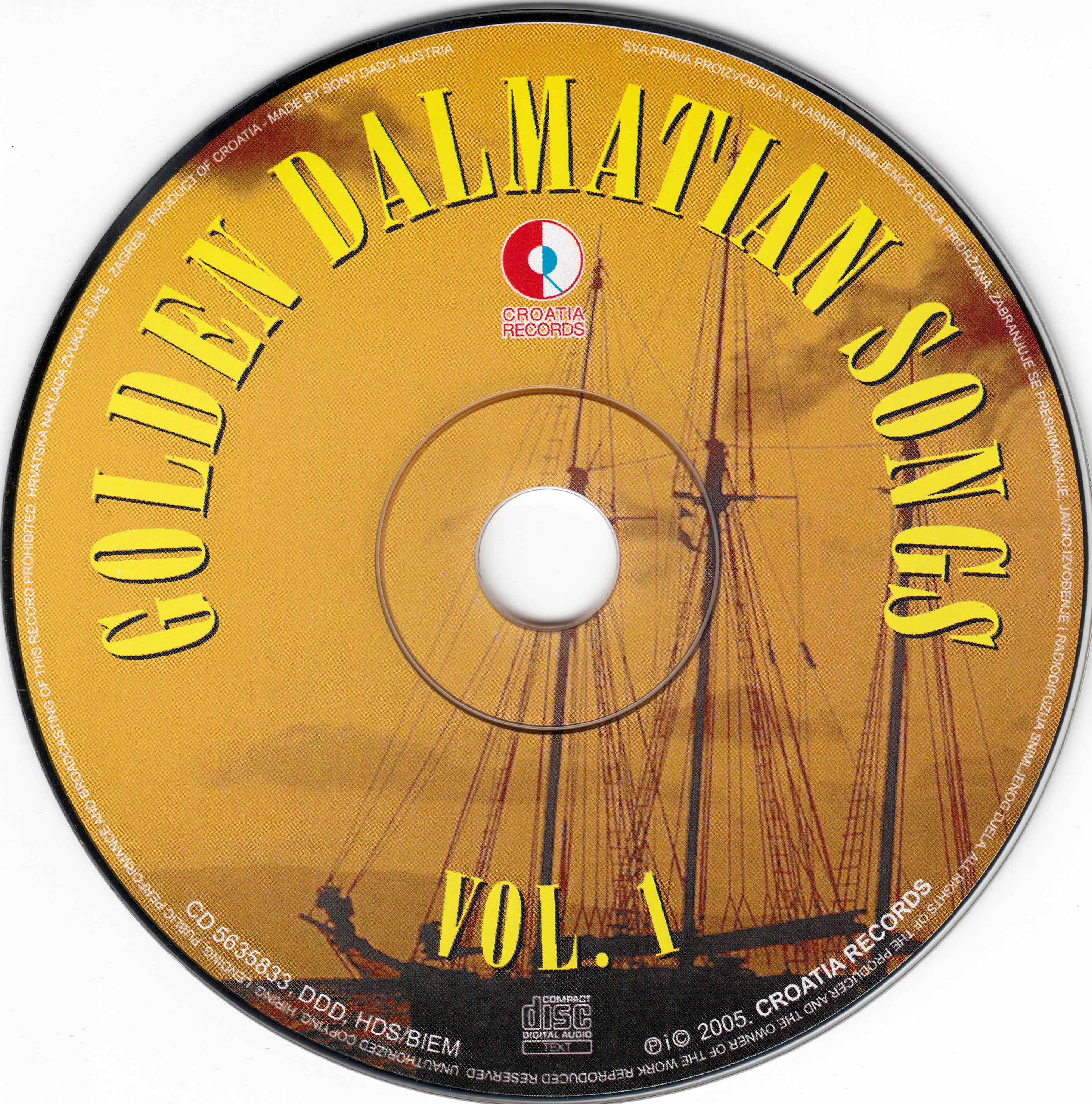 Golden Dalmatian songs vol 1 2005 CD cd