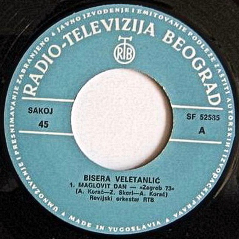 Bisera Veletanlic 1973 Maglovit dan vinil 1