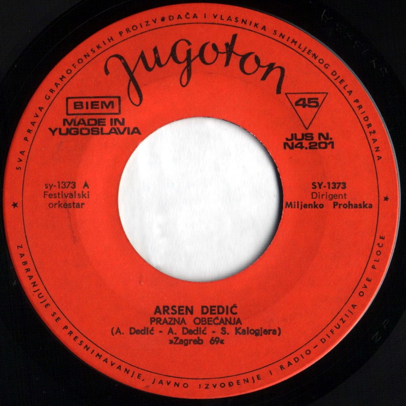 x Arsen Dedic 1969 Prazna Obecanja vinil 1